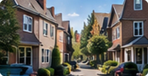 AI-generated residential street without an incident; not evidence of an actual dispute.