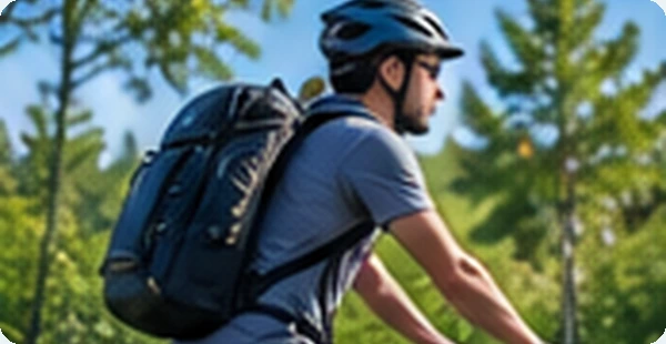 AI-generated cyclist; no helmet or mount is certified by this illustration.