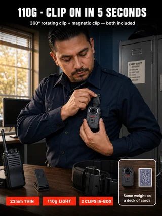 SPIKECAM S3 rotating clip and magnetic clip attachment.