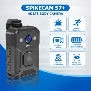 SPIKECAM S7+ with 4K recording at 30 fps, a 4400 mAh battery and recording functions.