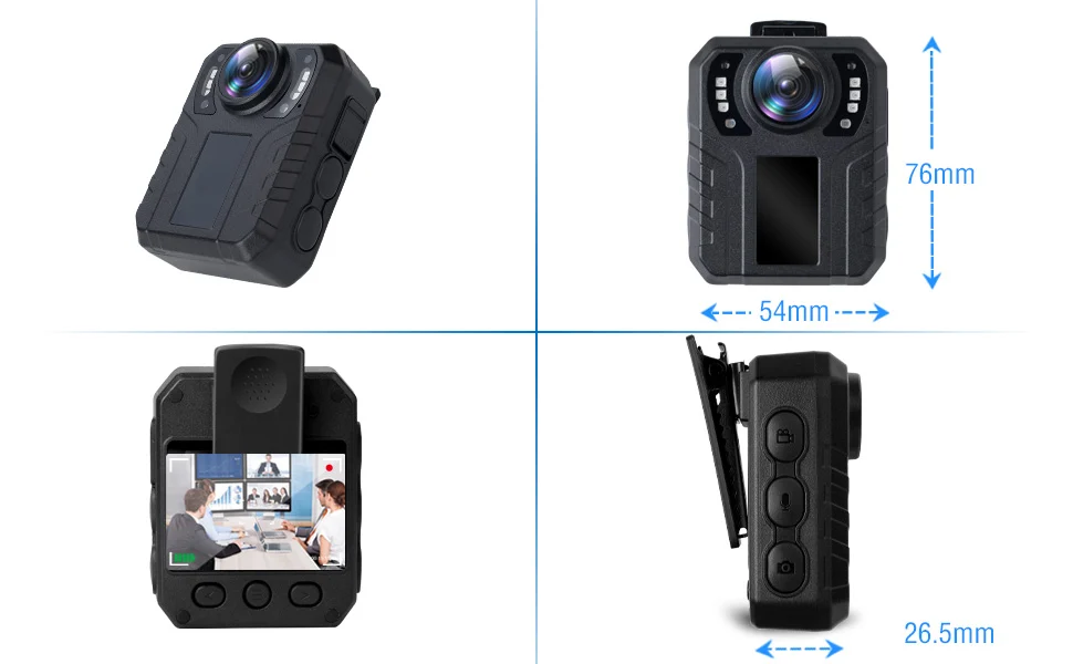 SPIKECAM SC02 front, rear and side views with documented dimensions