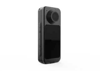 SPIKECAM T1 front and side view with lens above the display
